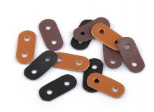 Kordelstopper aus Eko Leder 16x34 mm 